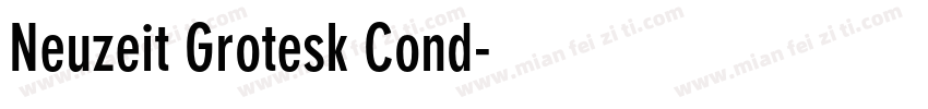 Neuzeit Grotesk Cond字体转换